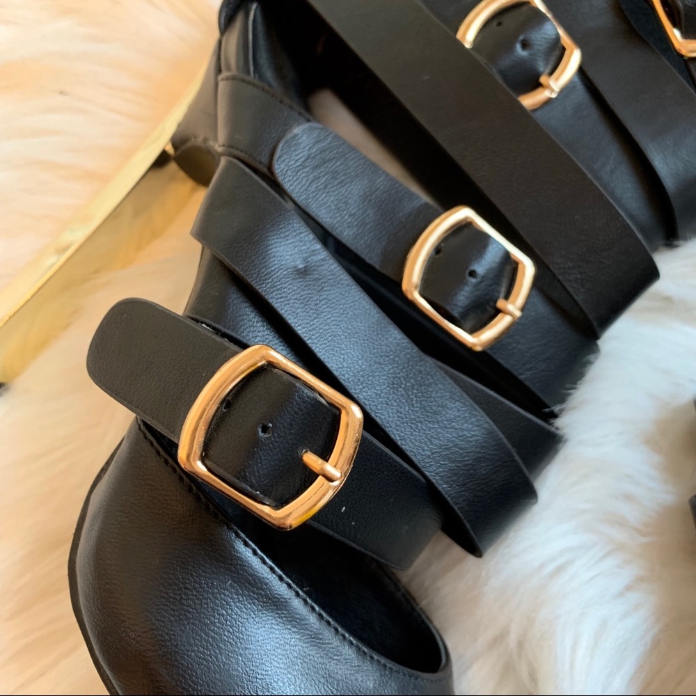 Buckled Straps Statement Booties / Heels - image 8